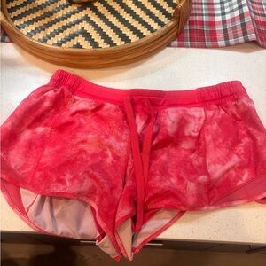 LULULEMON PINK MARBLE HOTTY HOT SIZE 12!